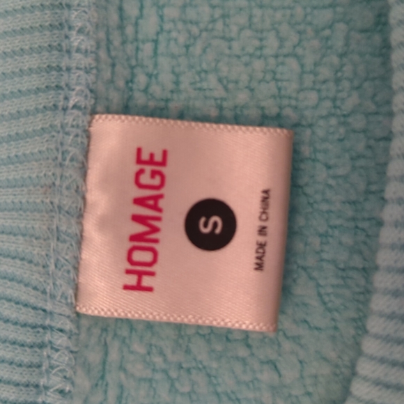 Homage sz small short sleeved t-shirt, teal blue green - Picture 3 of 5